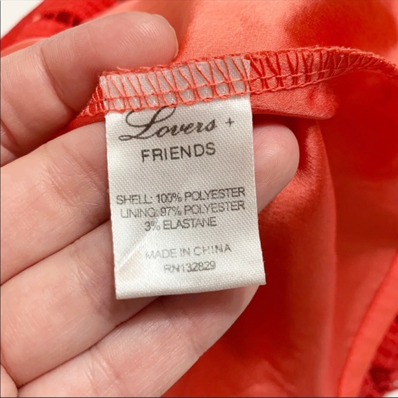 Lovers + Friends Caspian Shift Dress in Coral Small - Picture 6 of 7